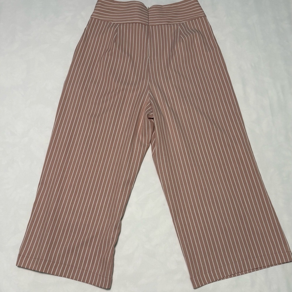 Everly Pink Lace-Up Pants Wide Leg Size M - Picture 2 of 9